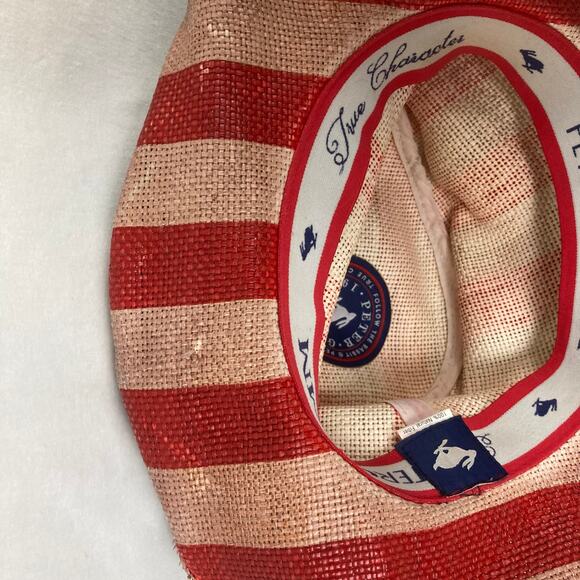 Peter Grimm Justice Drifter Straw Hat Red Cowboy USA Flag Patriotic Stars Rabbit - Picture 11 of 14